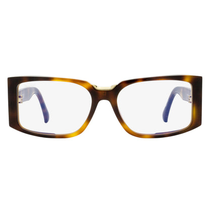 Max Mara Rectangular Blue Block Eyeglasses MM5157-B 001 Black/Gold 54mm