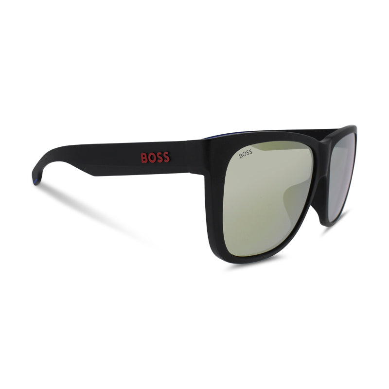 Hugo Boss Matte Black Blue Men's Sunglasses 1453 0VK *EX DISPLAY*