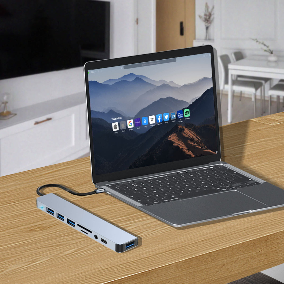 Ethos 8-in-1 USB C Hub New Type-C Adapter