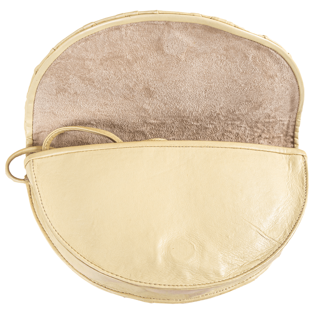 La Chic Women's Handcrafted Leather Sculpted Face Crossbody Bag