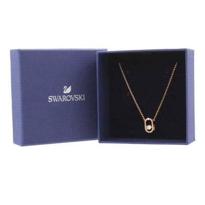 Swarovski Sparkling Dance Rose Gold Oval Necklace