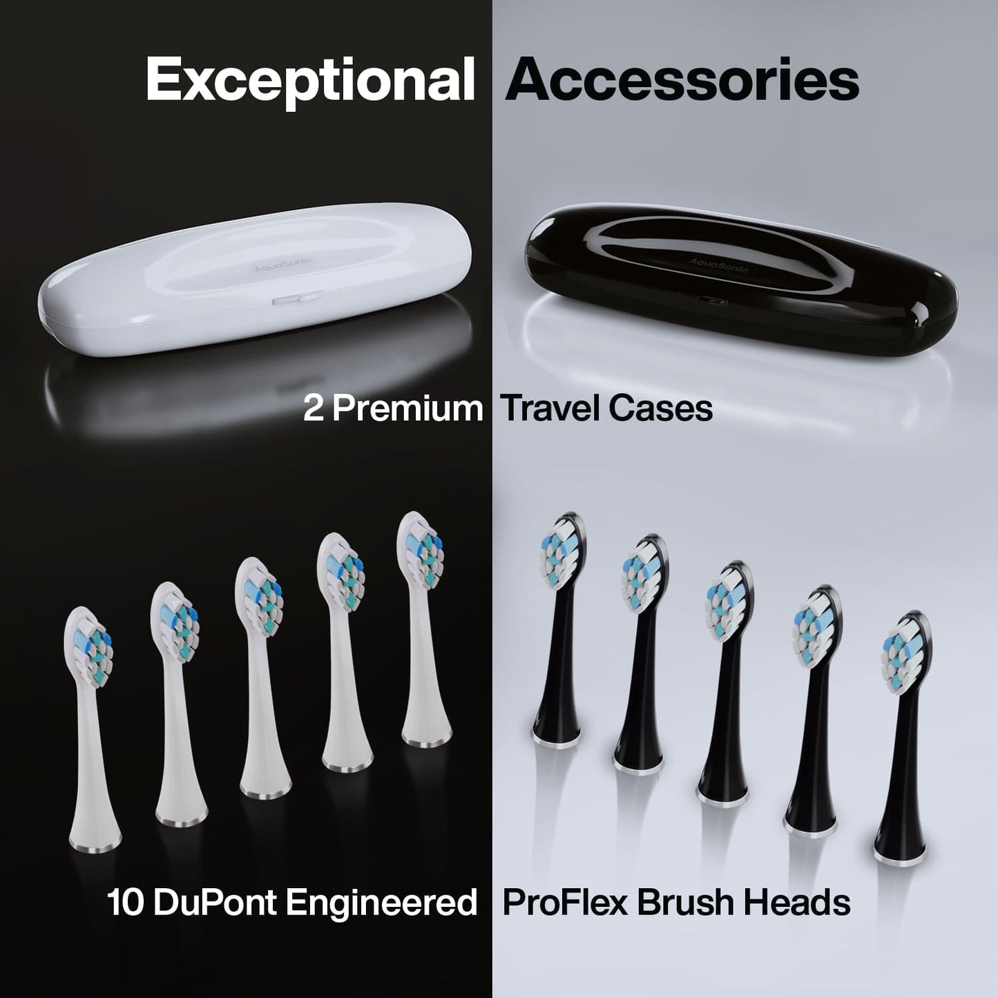 AquaSonic Duo Series PRO – Ultra-Whitening Electric Toothbrush Set