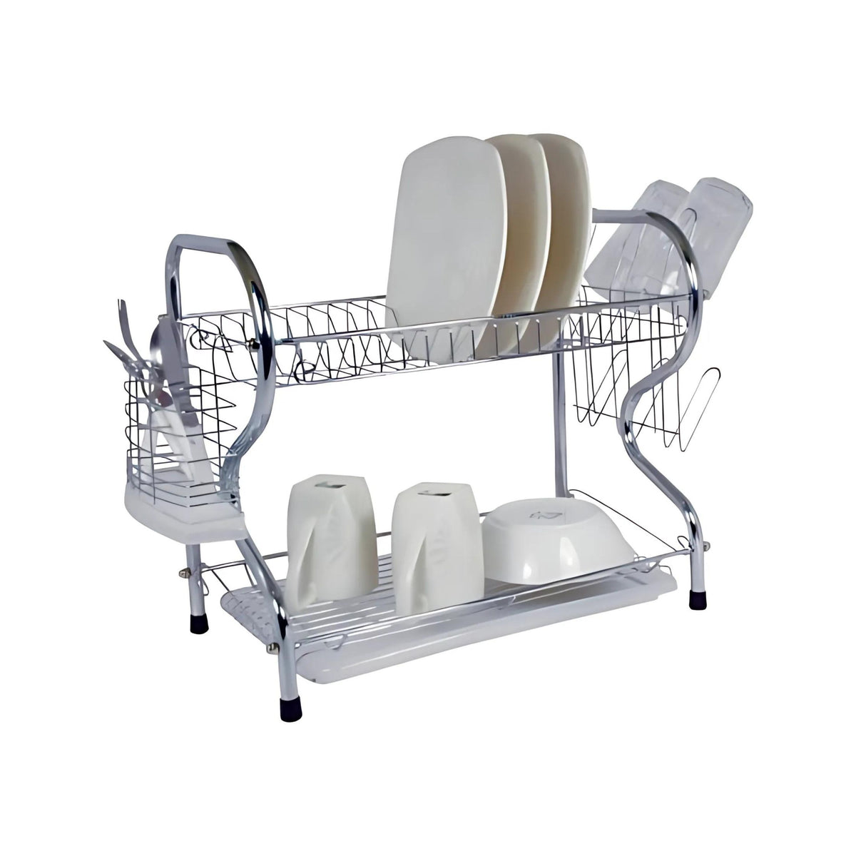 Better Chef 22-Inch 2-Tier Chrome Dish Rack