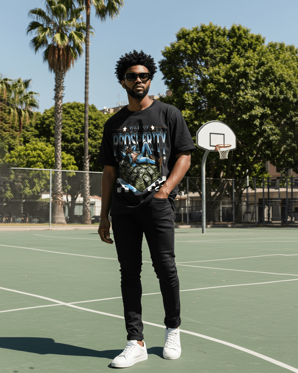 G West Rich Man Oversized T-Shirt Mens