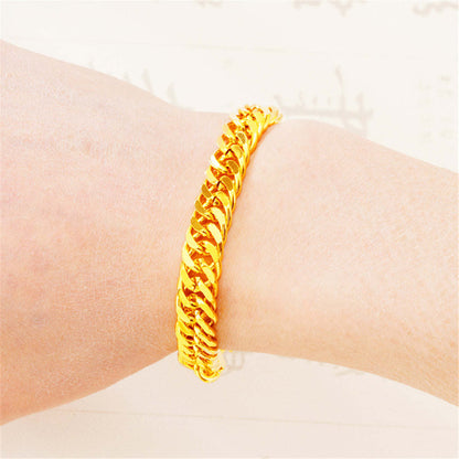 Goldtone Figaro Bracelet