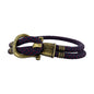 Phinity Rope Bracelet For Men Brass Navy Blue & Red Nylon By Paul Hewitt Size XL