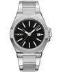 Dkny Men Watch, Silver Color Case, Black Dial, Stainless Steel Metal Bracelet, 3 Hands Date, 10 Atm