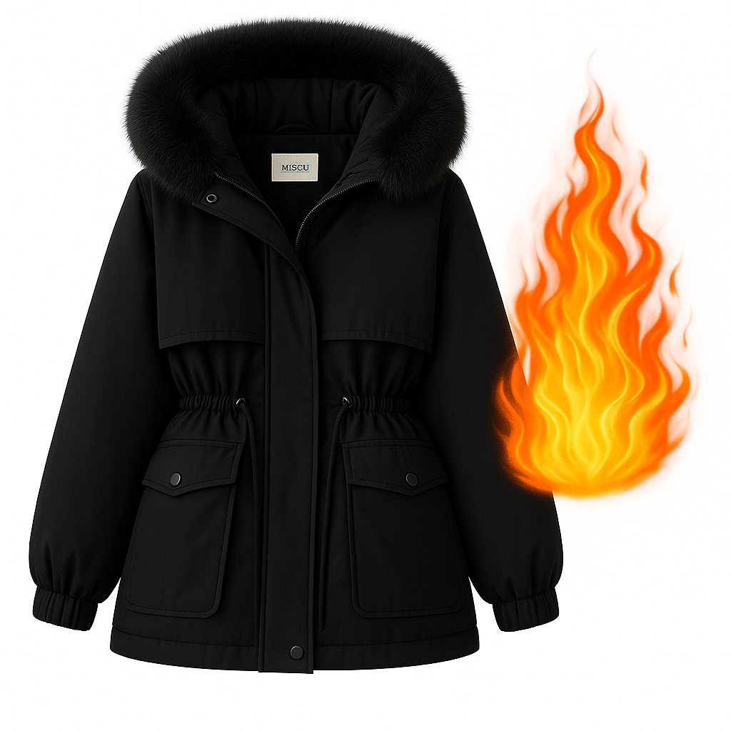 Women's Hooded Plush Winter Coat