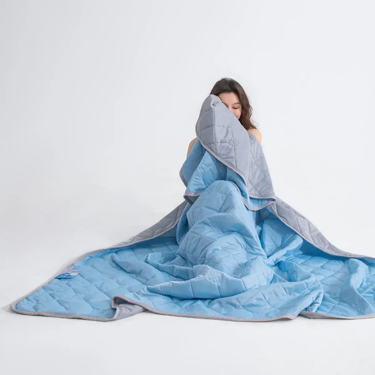 Dual-Sided Cooling Throw Blanket