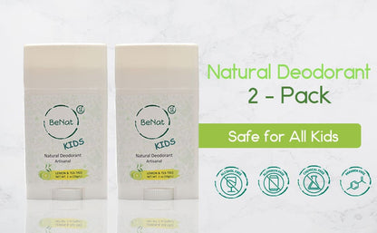 BeNat All-natural Deodorants for Kids & Teens