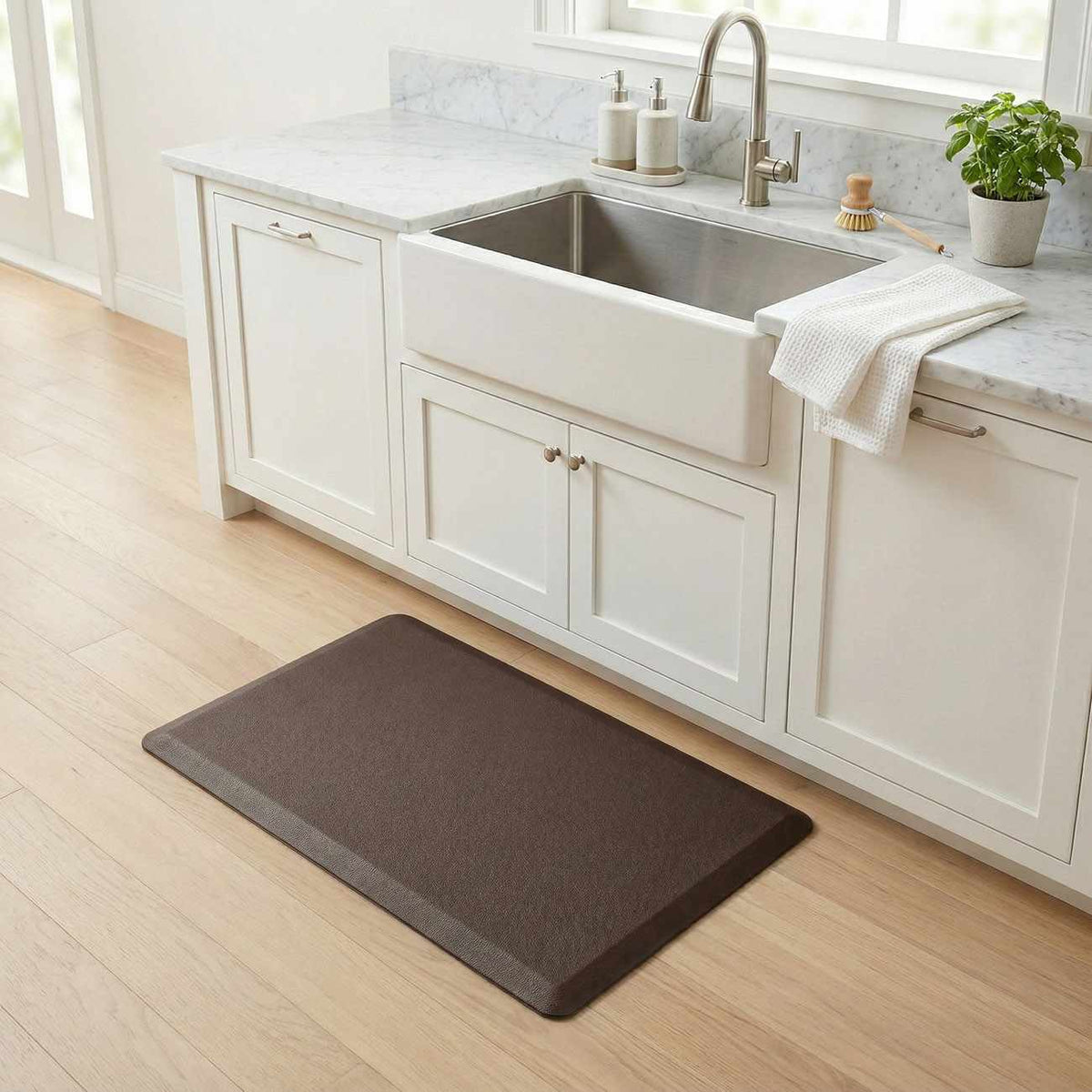 Anti-Fatigue Kitchen Mat, Brown