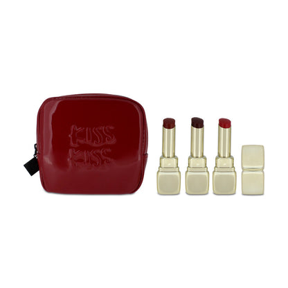 Guerlain KissKiss Shine Bloom Lipstick Trio Gift Set 3 x 3,2g