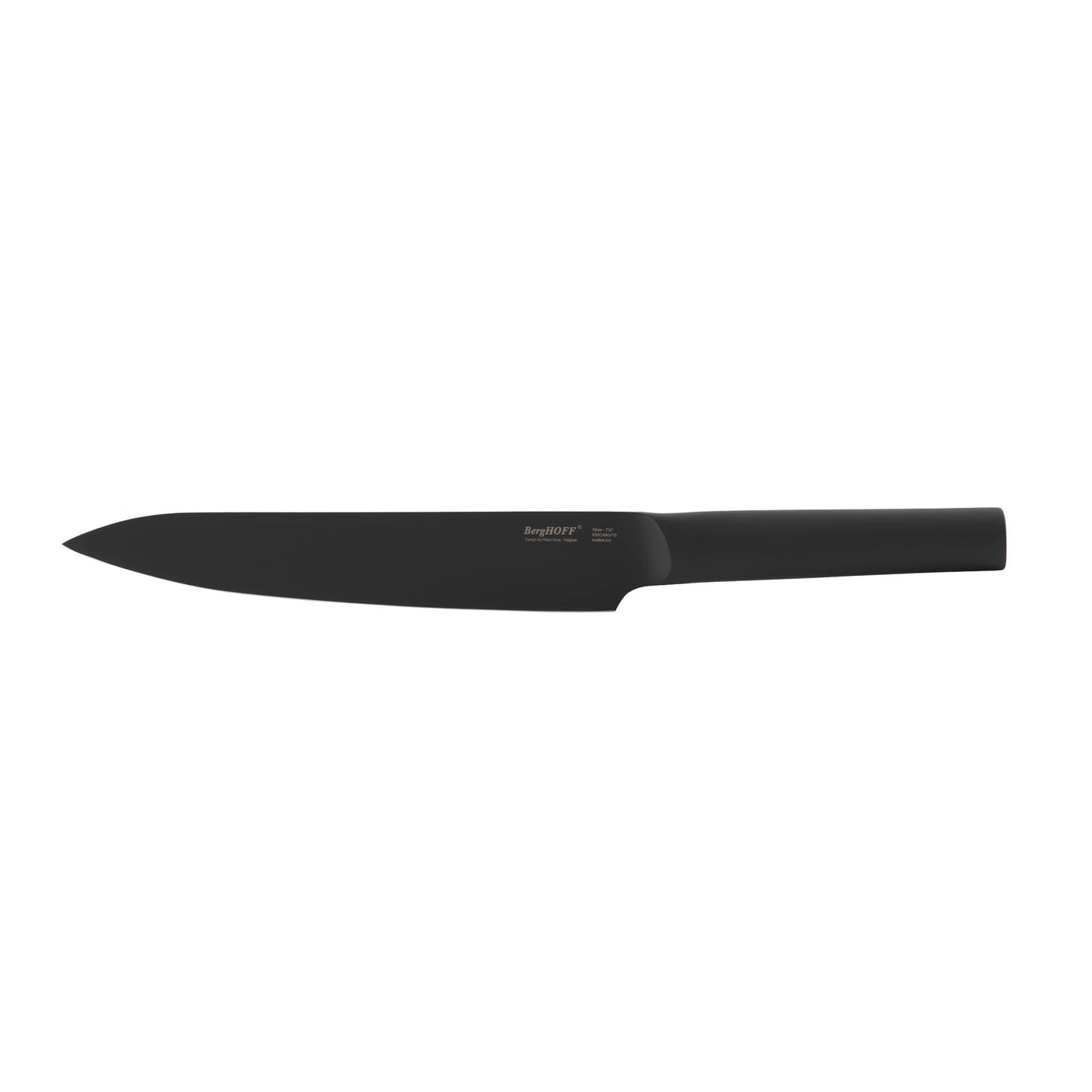 BergHOFF Ron 7" Stainless Steel Carving Knife, Black
