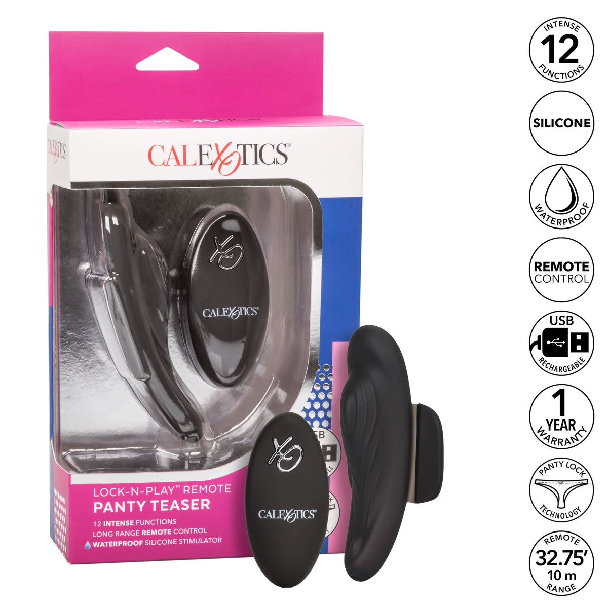 CalExotics Lock-N-Play Remote Panty Teaser