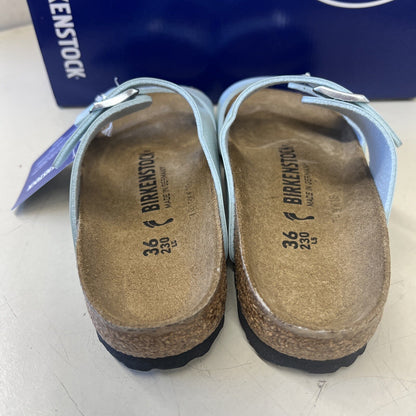 Birkenstock Unisex Sydney Birko Flor Graceful Surf Green