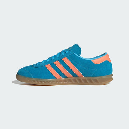 adidas Women's Hamburg 'Sky Rush Semi Coral Gold Metallic ' Sneakers