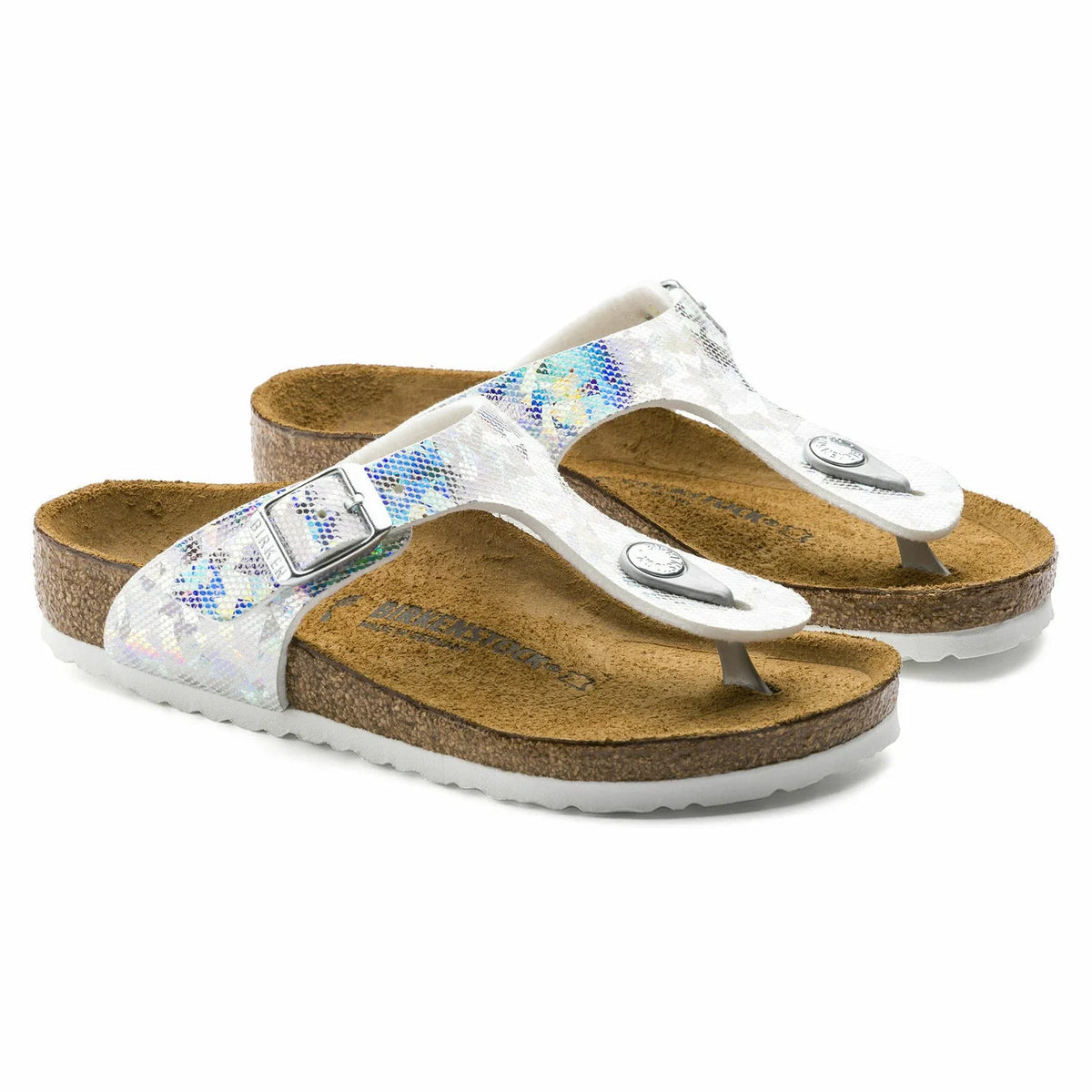 Birkenstock Gizeh Kids Birko-Flor Hologram Silver