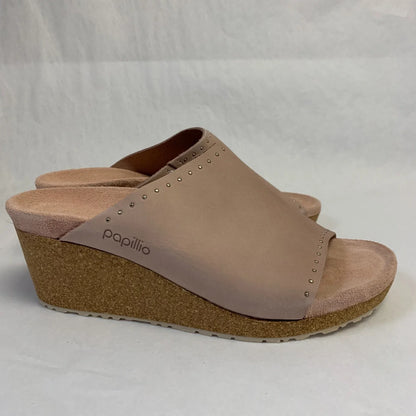 Birkenstock Namica Exquisit Nubuk Leather Crystal Rose Rivets