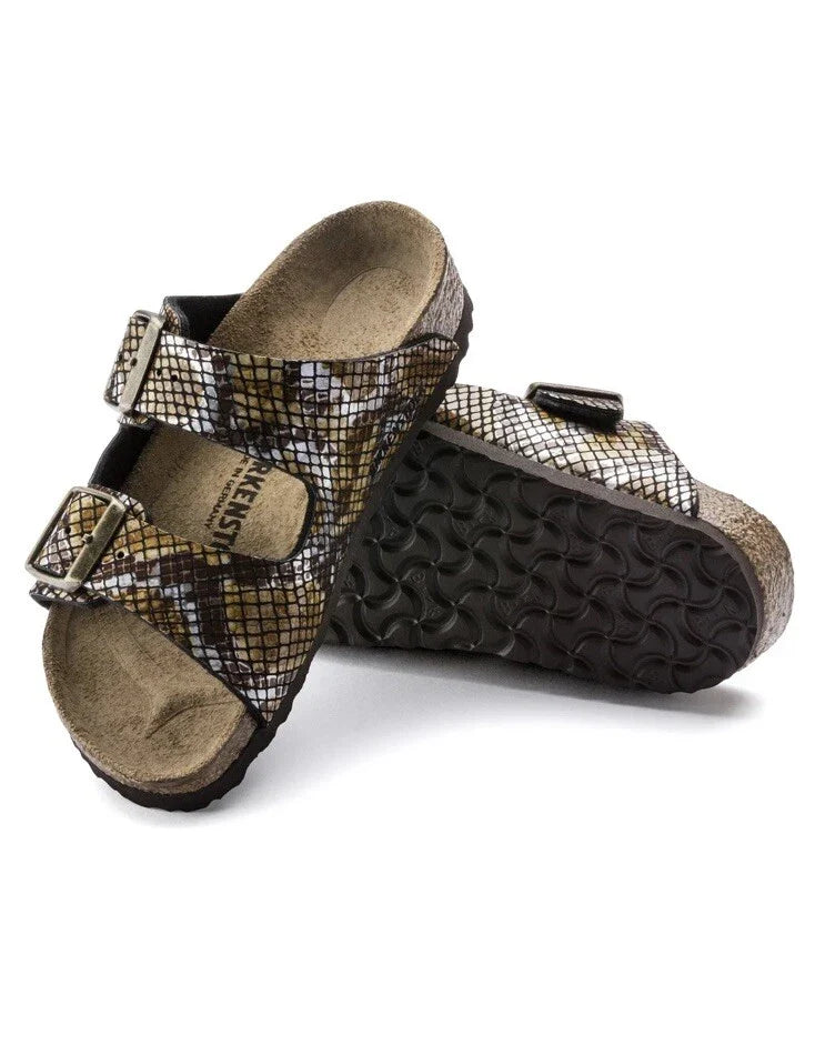 Birkenstock Arizona Kids Synthetics Python Brown