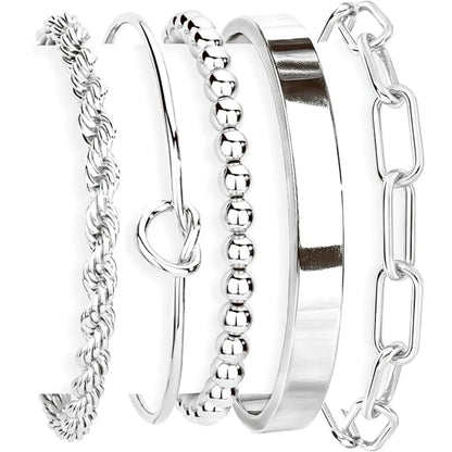 Trendy Layered Bracelet Set for Women