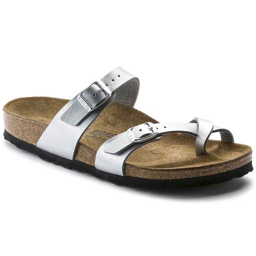 Birkenstock Women's Mayari Birko-Flor Silver Sandals