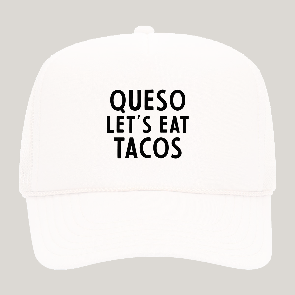 Frankie Jean Queso Let's Eat Tacos Foam Snapback