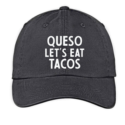 Frankie Jean Queso Let's Eat Tacos Baseball Cap