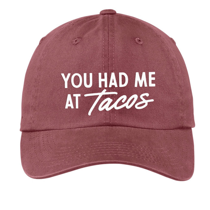 Frankie Jean You Had Me At Tacos Baseball Cap