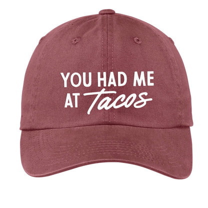 Frankie Jean You Had Me At Tacos Baseball Cap