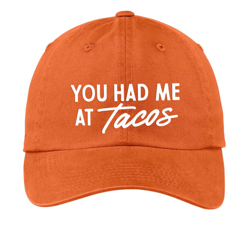 Frankie Jean You Had Me At Tacos Baseball Cap