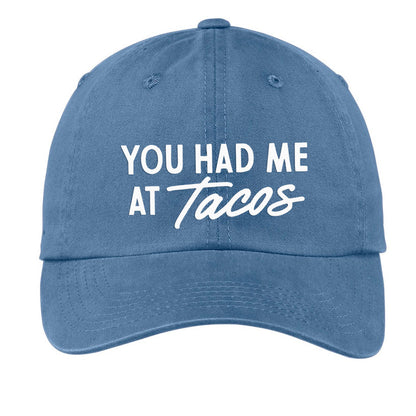 Frankie Jean You Had Me At Tacos Baseball Cap