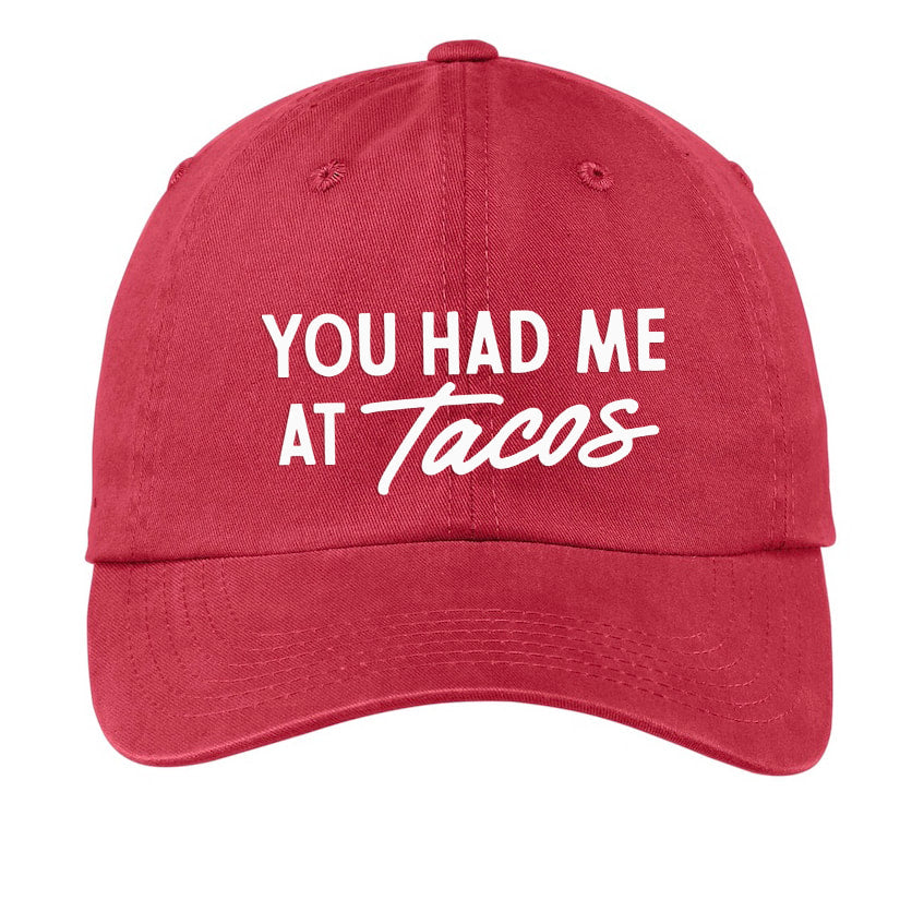 Frankie Jean You Had Me At Tacos Baseball Cap