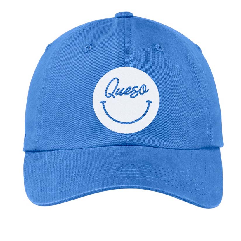 Frankie Jean Queso Cursive Smile Baseball Cap