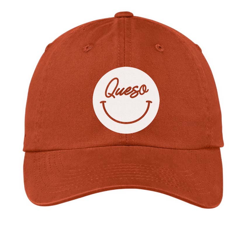 Frankie Jean Queso Cursive Smile Baseball Cap