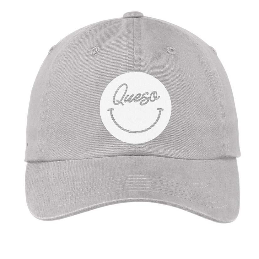 Frankie Jean Queso Cursive Smile Baseball Cap