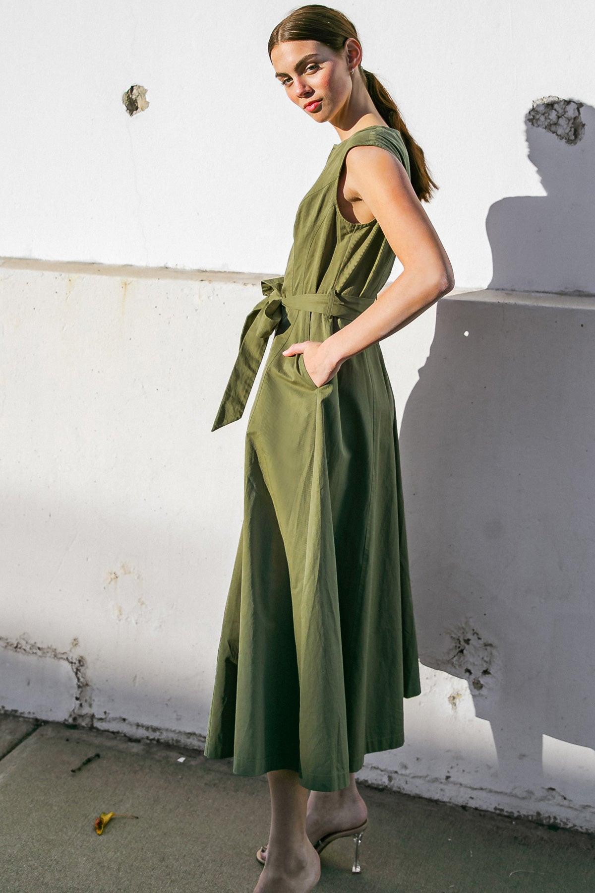 Delicate Dreams Woven Midi Dress