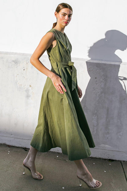 Delicate Dreams Woven Midi Dress