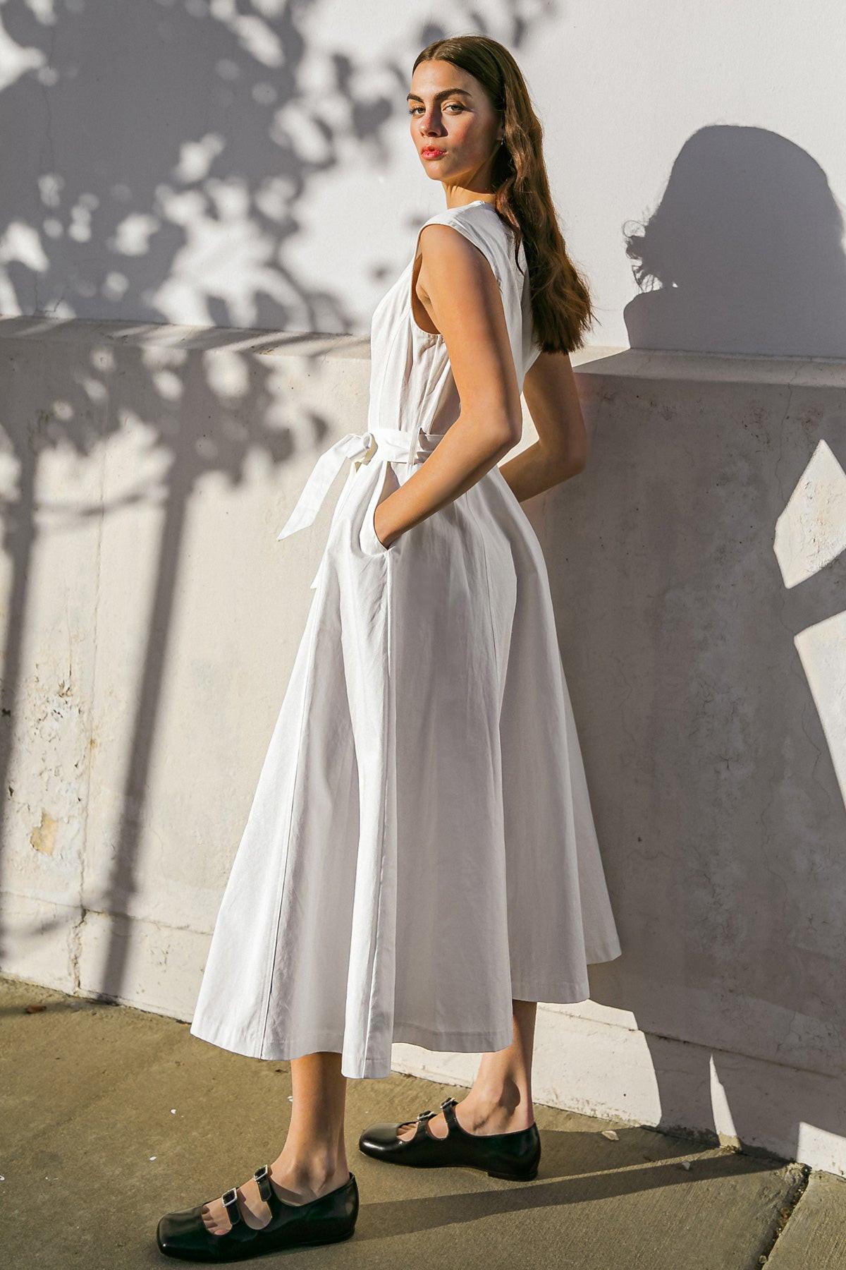 Delicate Dreams Woven Midi Dress
