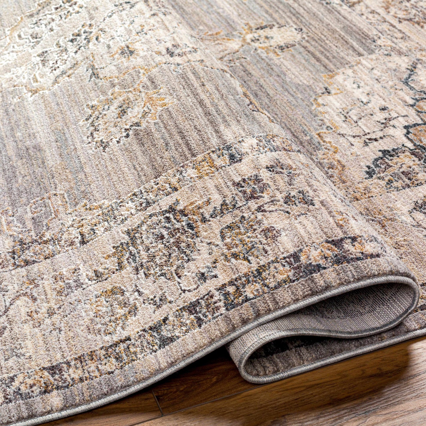 Cream Brown Zola Area Rug - Clearance