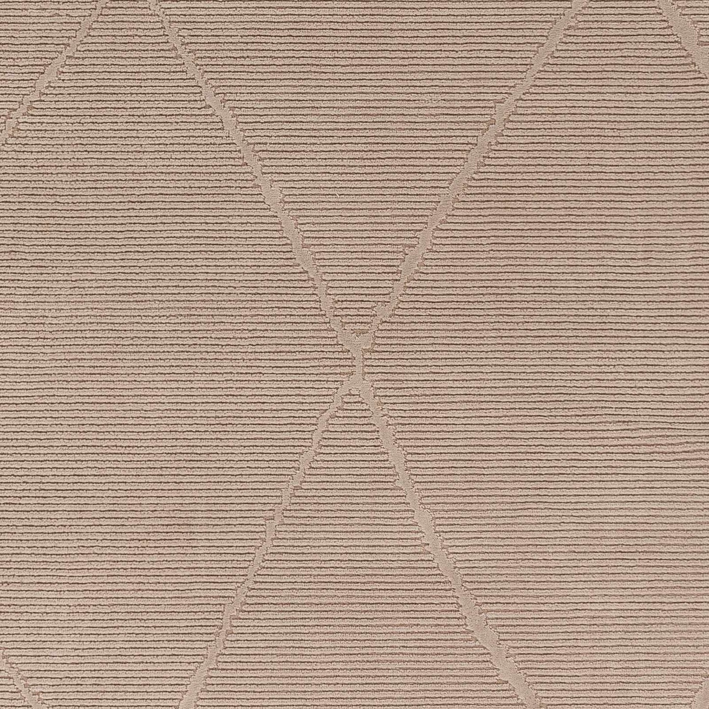Aldis Tan Plush Textured Washable Rug - Clearance