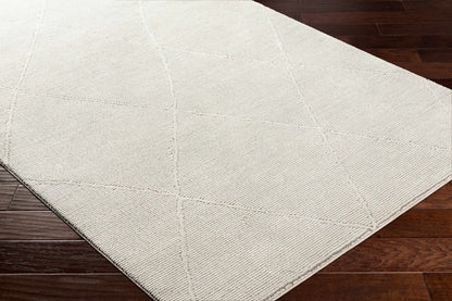 Aldis Grey Plush Textured Washable Rug - Clearance