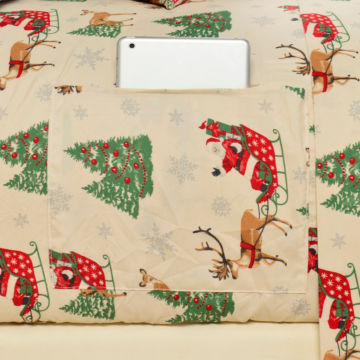 Elegant Comfort 6-Piece Christmas & Holiday Sheet Set - Soft as a Hotel Premium Quality