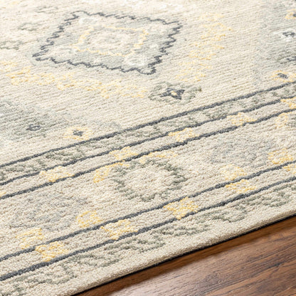 Alena Gray Wool Blend Area Rug - Clearance
