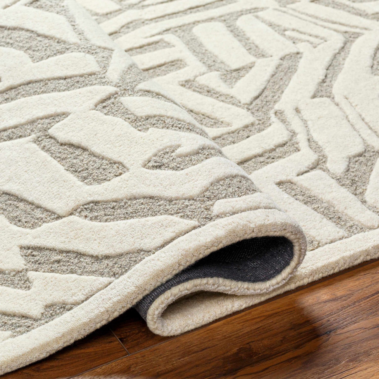 Avian Cream Wool Area Rug - Clearance