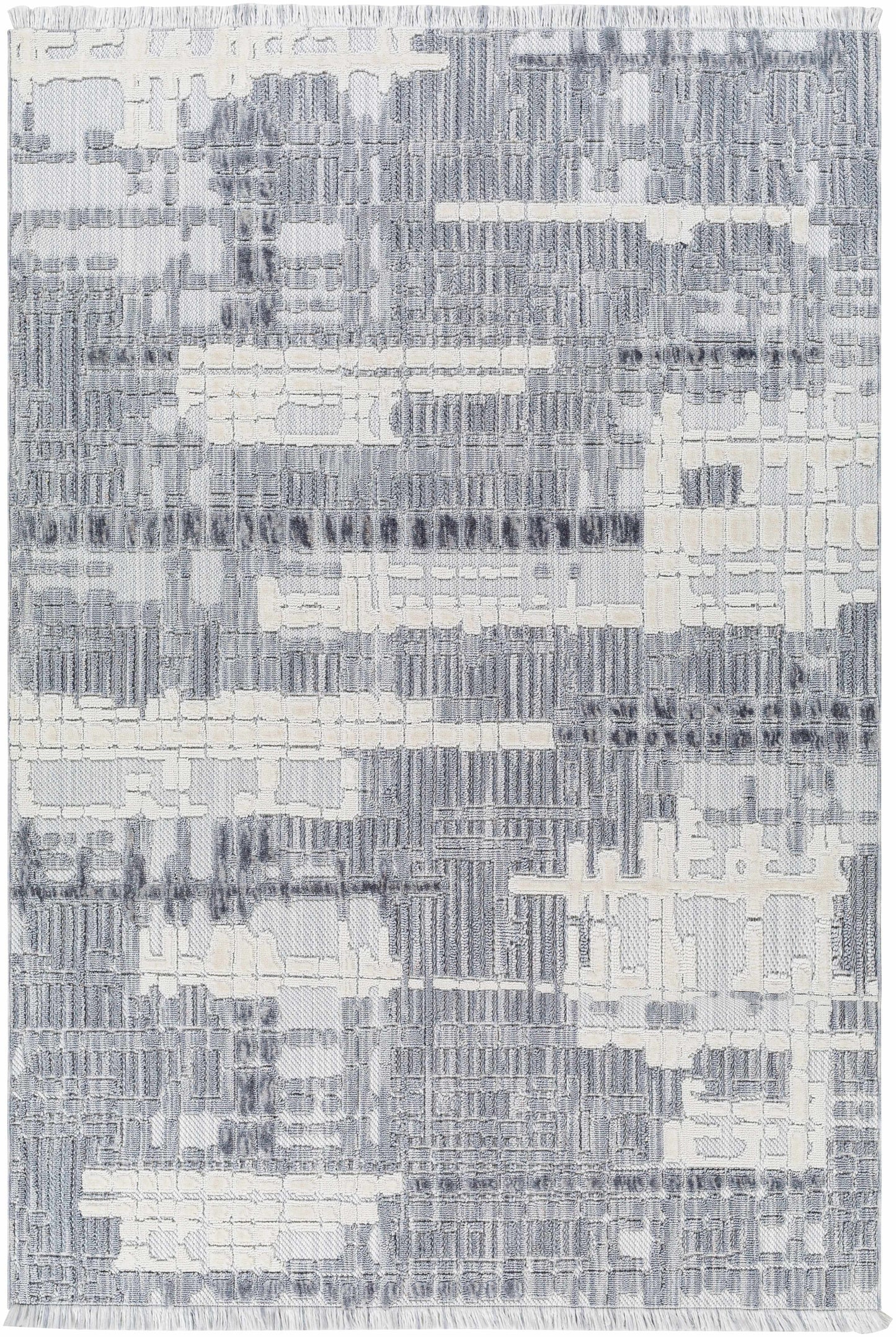 Bodhi Textured Saxony Rug with Fringes - Clearance
