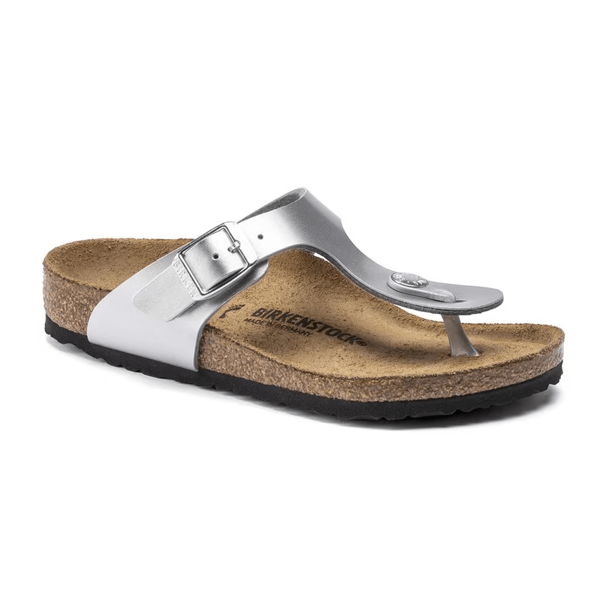 Birkenstock Kids Gizeh Birko-Flor Silver Sandals