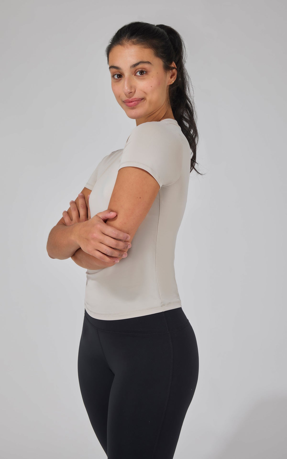 90 Degree by Reflex 2 Pk Air Cloud Jersey Meet and Greet Length Short Sleeve Shirt