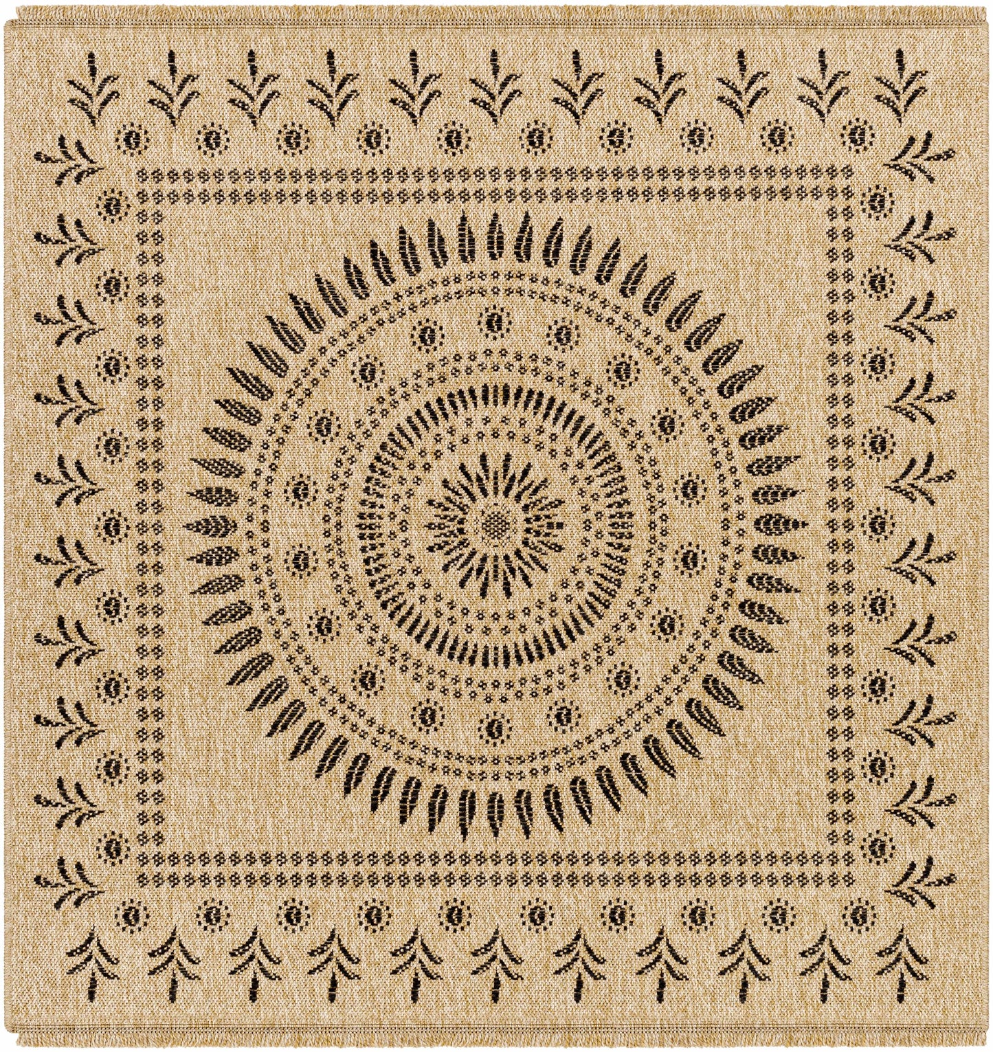 Beata Round Faux Jute Rug - Clearance