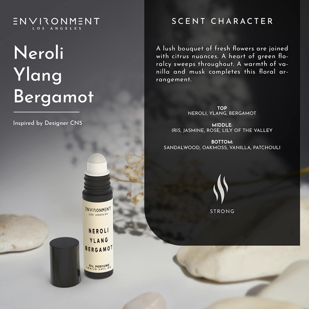 ENVIRONMENT 10mL Roll-on Oil Perfume Baies Currants Quince