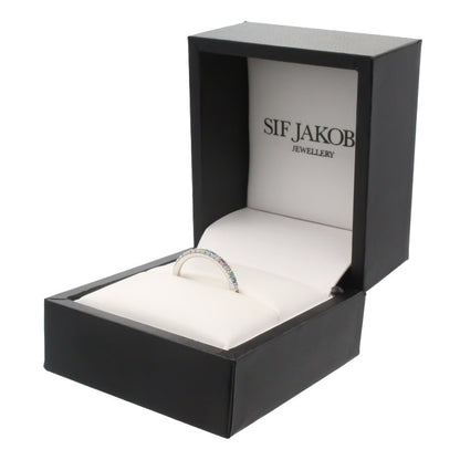 Silver Ring Size 52 Sif Jakobs Ellera Multi Coloured Cubic Zirconia